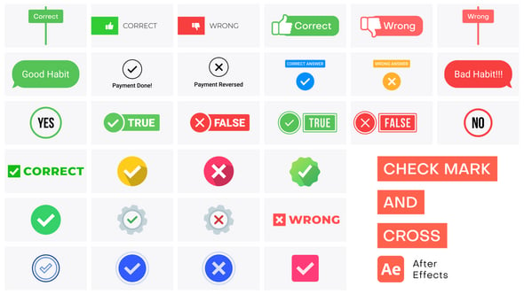 Checkmark & Cross Animation Pack（660469）-技能树